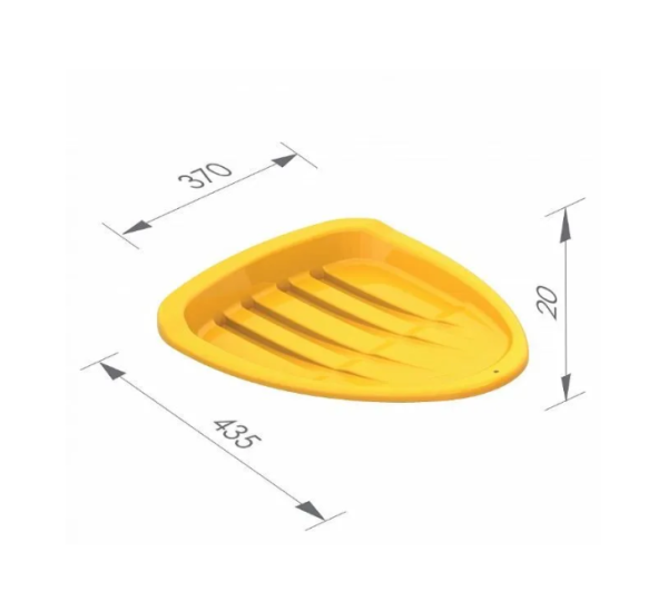 Детские салазки (салазка) ледянки Нордпласт (38х43х6см) / Санки - ледянки термоустойчивые